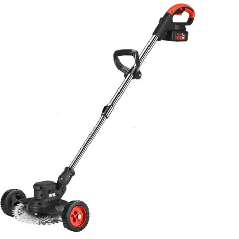 Débroussailleuse à batterie 21V 3000 mAh – Moteur sans balais – 5000 tr/min – Tondeuse portable sans fil pour terrains accidentés