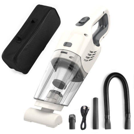 Aspirateur à main sans fil puissan,aspirateur voiture,convient pour nettoyer les fenêtres, les tiroirs, les ordinateurs, les voitures et les canapés