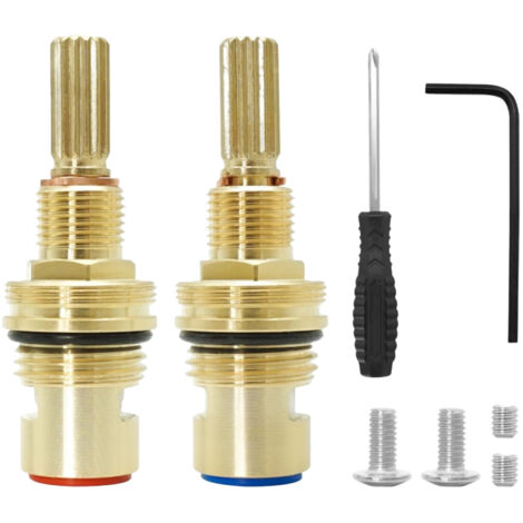 Cartouche de remplacement thermostatiques- en lai et céramique (1-001、1-002)-Convient à la plupart des modèles de cuisine et de salle de bain (1/3)
