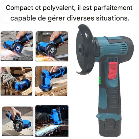 Meuleuse D'angle Sans Fil KRAFT – 20V Li-ion, Batterie Incluse, Outil Portable