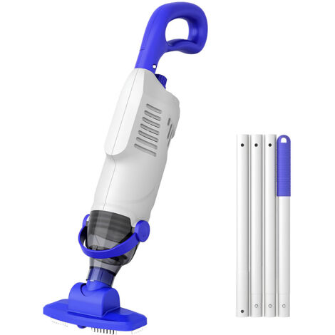 Monitok Aspirateur Piscine Hors Sol sans Fil 60W - Aspirateur Spa Rechargeable avec Perche 1,45m & Aspiration 38600Pa - Aspirateur Piscine pour Bains à remous, piscines Hors Sol/enterrées-Blanc (1/4)