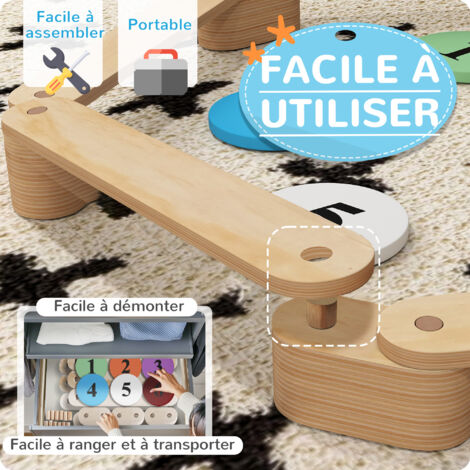 Poutre D'équilibre Réglable 2,4 M – Pour Gymnastique à La Maison, Hauteur Modulable, Stable – Enfants/débutants Poutre D'équilibre Gymnastique Poutre D'équilibre Réglable 2,4 M – Pour Gymnastique à La Maison, Hauteur Modulable, Stable – Enfants/débutants Poutre D'équilibre Gymnastique