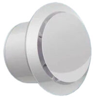 VMC hygroréglable-Bouche vmc 100 mm de diamètre - 160 mètres cubes/heure -pour salles de bains, cuisines, toilettes