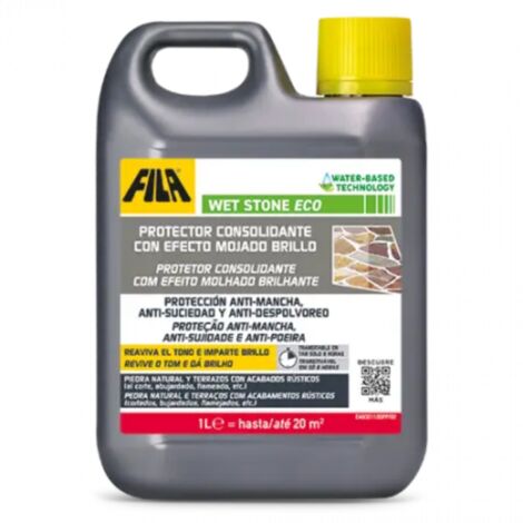 FILA 60900012SPP WET STONE ECO Protector Consolidante Efecto Mojado 1 Litro - ref: 60900012SPP