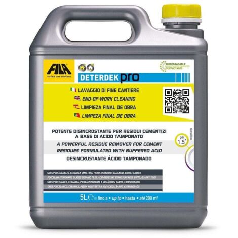 FILA 60400005ISP DETERDEK PRO Desincrustante Ácido 5 litros - ref: 60400005ISP