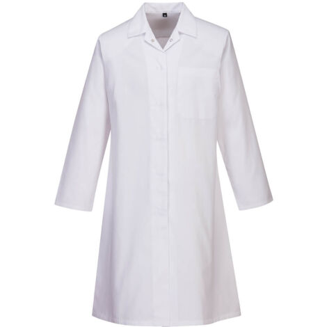 Chaqueta de mujer para alimentación, un bolsillo Blanco XS