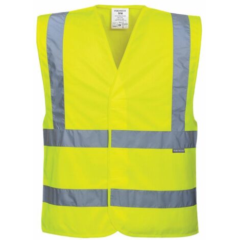 Chaleco de Alta Visibilidad con Arnés y Doble Cinturón Amarillo L/XL