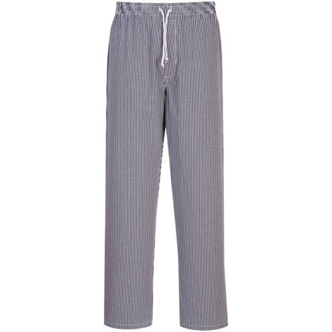 Pantalón de chef Bromley Cuadritos azules Altos XXXL