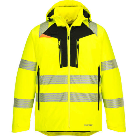 Chaqueta de Alta Visibilidad DX4 Winter - Confort y Seguridad / Amarillo Negro / 5XL (1/2)