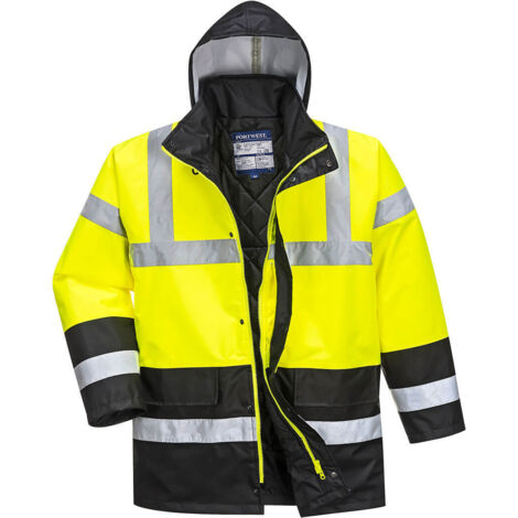 Parka HV Bicolor Amarillo/Negro L
