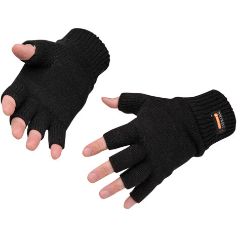 Mitones de punto Insulatex: Comfort y Dexteridad / Negro