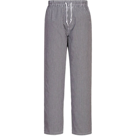 Pantalones Bromley de Chef: Comodidad y Estilo en tu Cocina / Cuadritos negros / 4XL