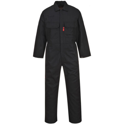 Buzo Bizweld Resistente a la Llama - Protección Ideal para Soldadores / Negro / XXL