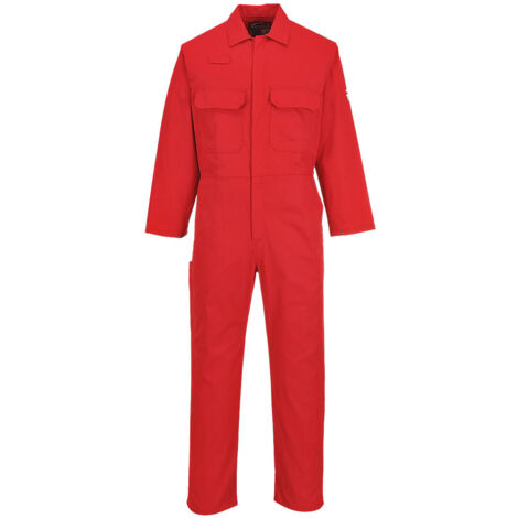 Buzo Bizweld Resistente a la Llama - Protección Ideal para Soldadores / Rojo / XL