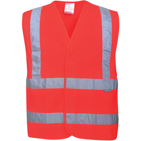 Chaleco de Alta Visibilidad con Arnés y Cinturón Doble Rojo 2XL/3XL