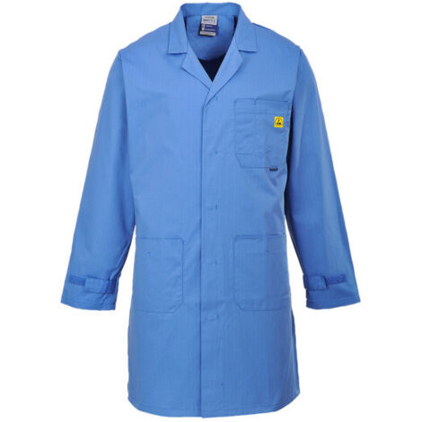 Bata ESD antiestática Azul Hamilton XXL