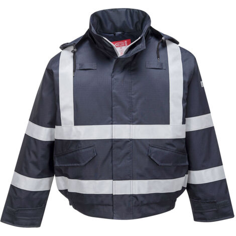 Chaqueta cálida Bizflame Pluie FR Protección Múltiple Marine M