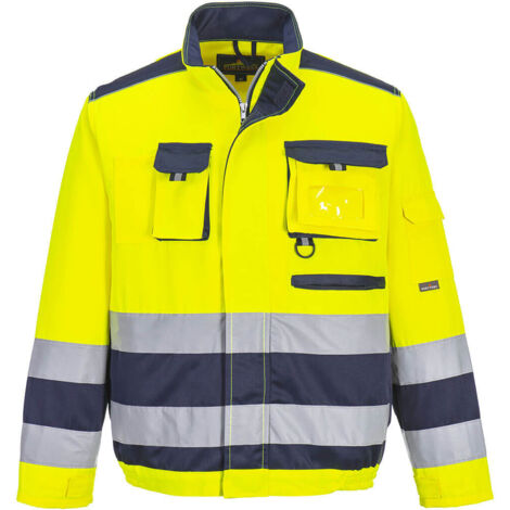 Cazadora Lille Bicolor de Alta Visibilidad - Ideal para Seguridad / Amarillo Marino / M