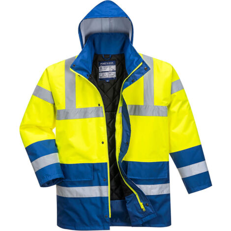 Parka HV Bicolor Amarillo/Royal 4XL