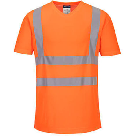 Camiseta transpirable naranja 4XL