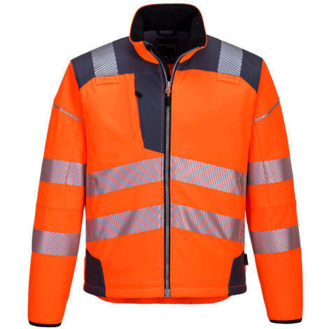 Softshell de alta visibilidad PW3 Naranja/Gris XXL