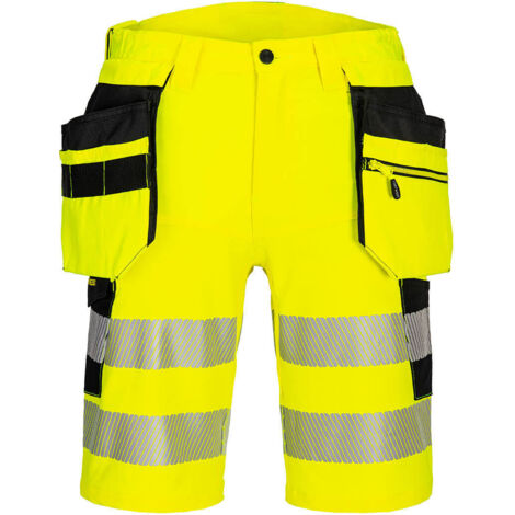Funda corta de cinturón Hi-Vis DX4 Amarillo/Negro 2XL - FR(54) - UK(44) (1/2)