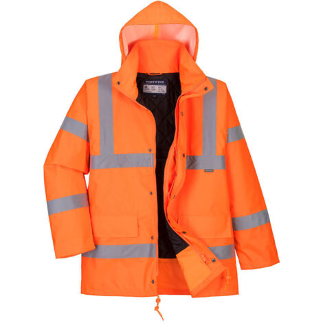 Chaqueta  de alta visibilidad transpirable Winter Traffic Naranja S