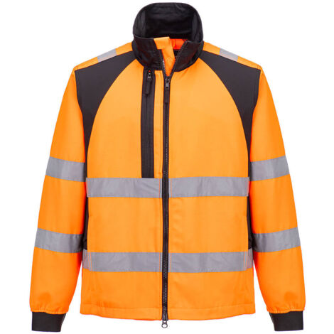 Chubasquero WX2 Eco Hi-Vis para trabajos exigentes / Naranja Negro / 4XL (1/2)