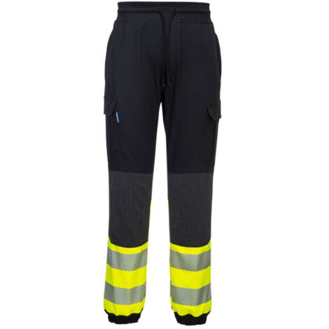 Jogger de alta visibilidad PW33 Flexi , Clase 1 Negro/Amarillo XXXL