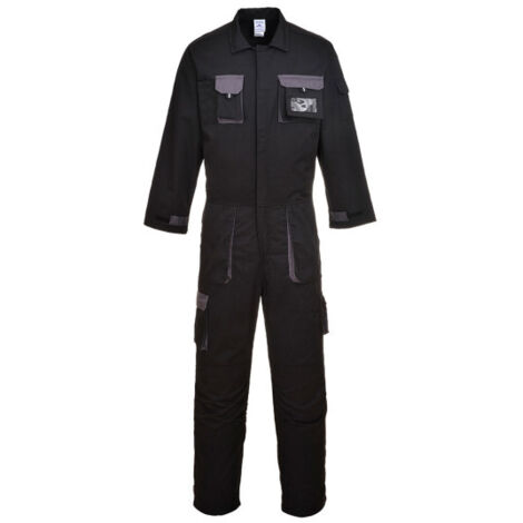 Buzo bicolor Portwest Texo Contrast / Negro / XL