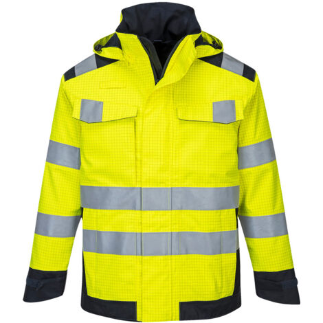 Chaqueta Modaflame Rain Multi Norm Arc - Protección y Comodidad / Amarillo Marino / XXL