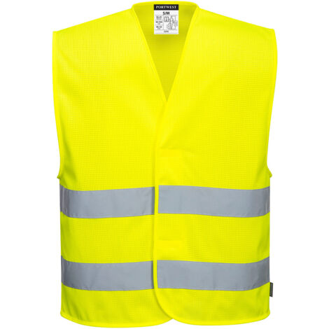 Chaleco MeshAir de alta visibilidad con dos bandas / Amarillo / XX/3X (1/2)