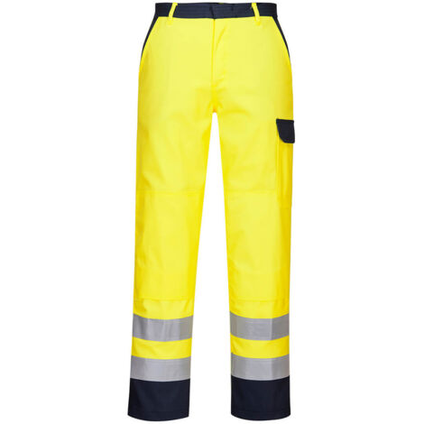 Pantalones Bizflame Work Hi-Vis - Protección y Comodidad / Amarillo / L