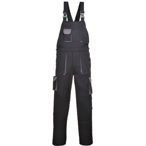 Peto bicolor Portwest Texo Contrast Negro Altos L