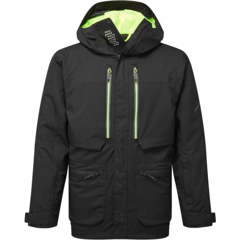 Parka EV4 para invierno de tejido elástico y aislante PORTWEST EV461 XXL Negro Altos (1/4)