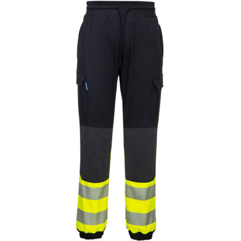 Jogger de alta visibilidad PW33 Flexi , Clase 1 Negro/Amarillo XXL