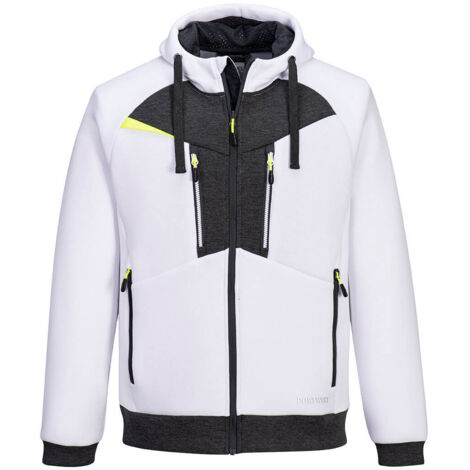 Sudadera con Capucha y Cremallera DX4 - Ligereza y Comodidad / Blanco / XL