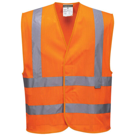 Chaleco HV de punto naranja S/M (1/2)