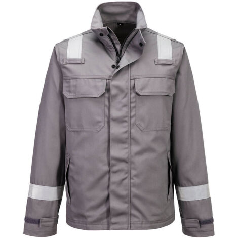 Chaqueta resistente a la llama y productos químicos para trabajo / Azul marino / 4XL (1/3)