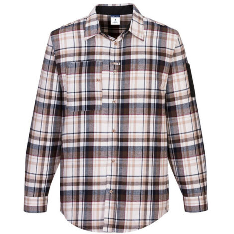 Camisa de Trabajo KX3 de Cuadros - Durabilidad y Estilo / Cuadros marrón / M