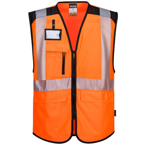 Chaleco PW3 Executive de Alta Visibilidad / Naranja Negro / XXXL