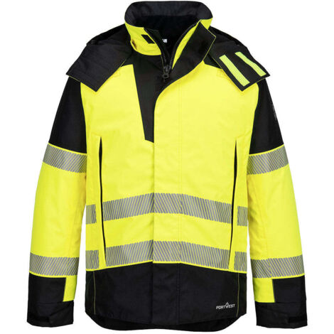 Chaqueta de invierno PW3 FR Modaflame Rain+ Hi-Vis Winter / Amarillo Negro / S (1/3)