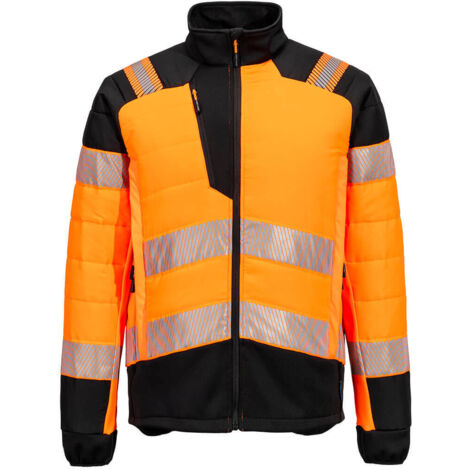 Chaqueta PW3 Hi-Vis Hybrid Baffle - Alta Visibilidad y Confort / Naranja Negro / XXXL (1/2)