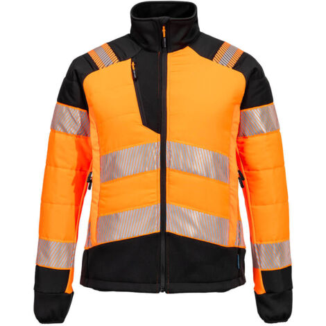 Chaqueta PW3 Hi-Vis para Mujer - Comodidad y Protección / Naranja Negro / L (1/2)