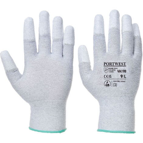 Guante Antiestático Vending con Puntas de PU / Gris / XXL