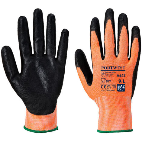Guantes de espuma de nitrilo Ámbar corte B XL - Talla 10