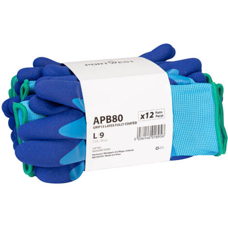 DermiFlex Essential Multipack (Paquete de 12 Guantes) / Azul / XL