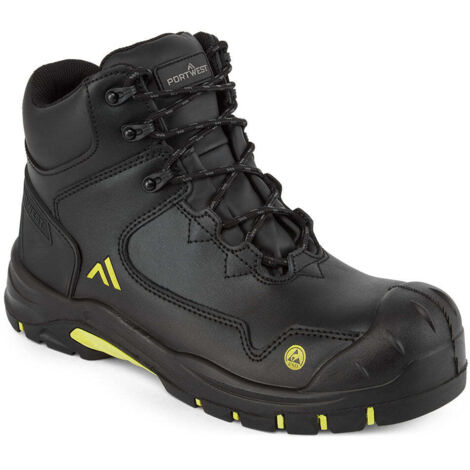 Bota Apex Composite S3S ESD SR FO - Seguridad y Comodidad / Negro Amarillo / 36 (1/2)