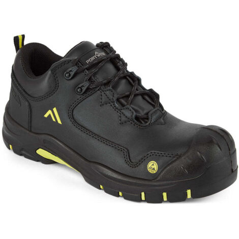 Zapato Apex Compositelite S3S ESD HRO SR SC FO – Seguridad y Comodidad / Negro Amarillo / 36 (1/2)