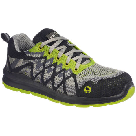 Zapatos de seguridad bajos ecológicos S1P Negro/Amarillo 36
